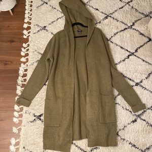 Green Forever 21 XL Cardigan
